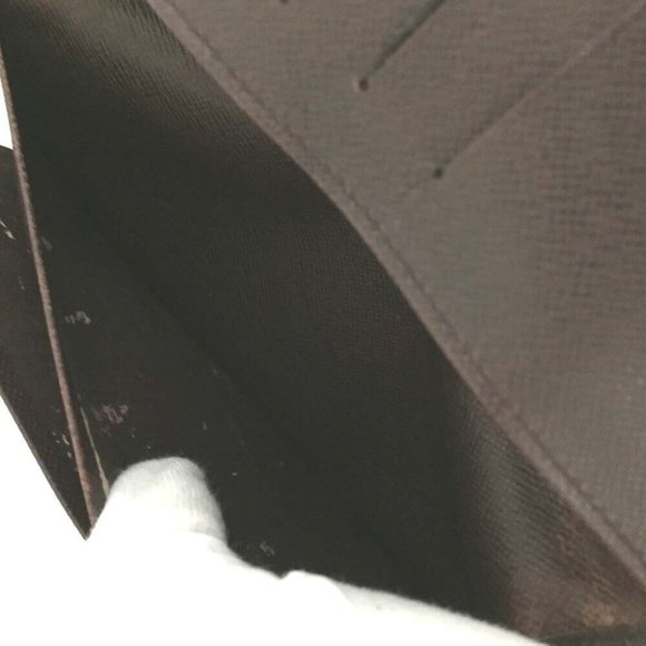 751061G V Louis Vuitton Wallet Long Acajou Taiga Leather - Picture 7 of 13